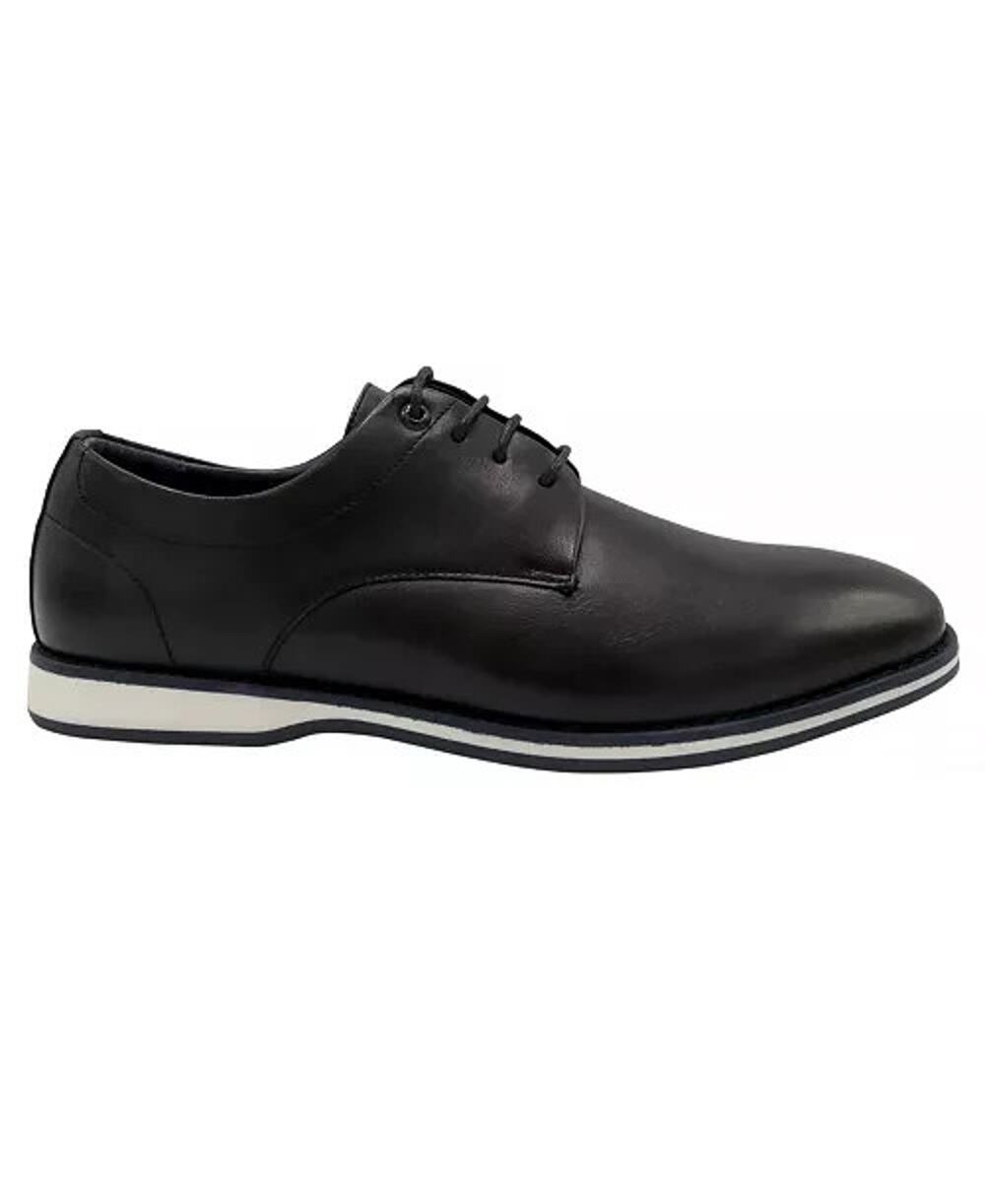 Nine West Mathias Oxford Dress Shoes Mens 8.5 Black Lace Up Business Casual Flat